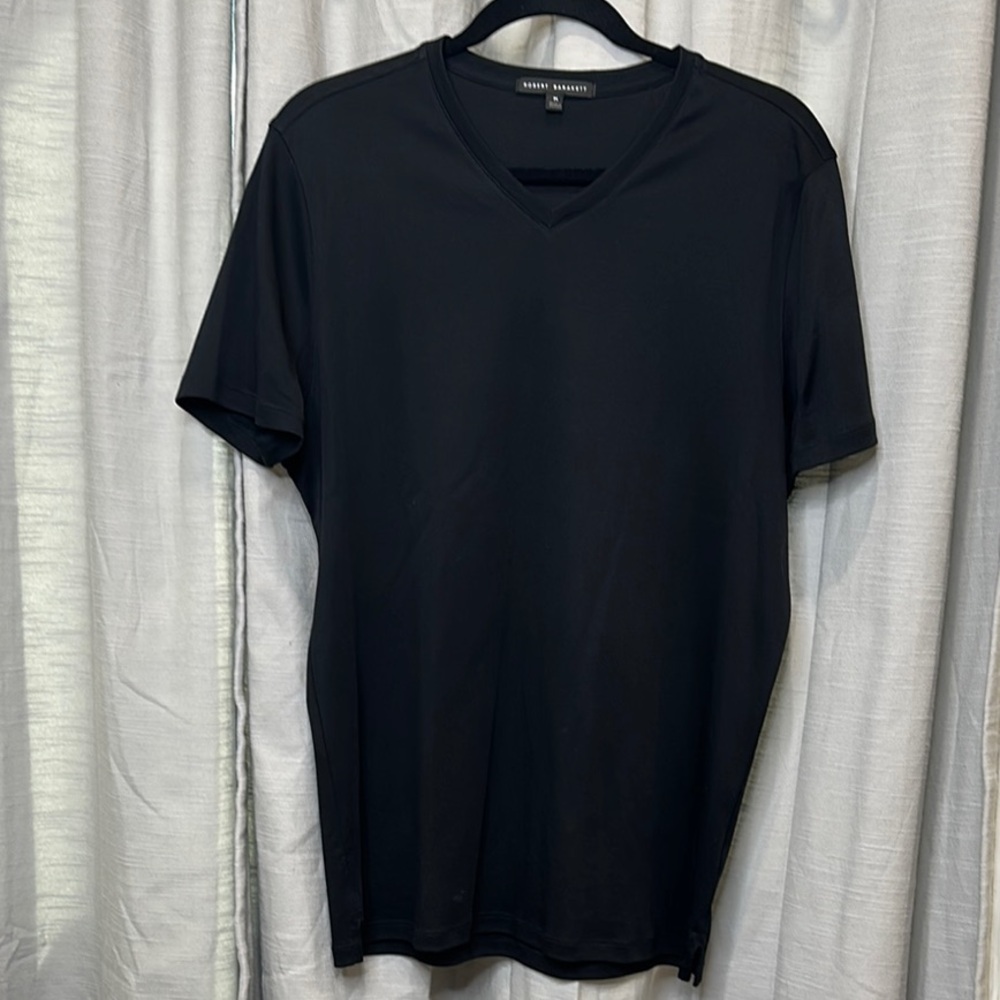 Robert Barakett Black V-Neck Men's Shirt